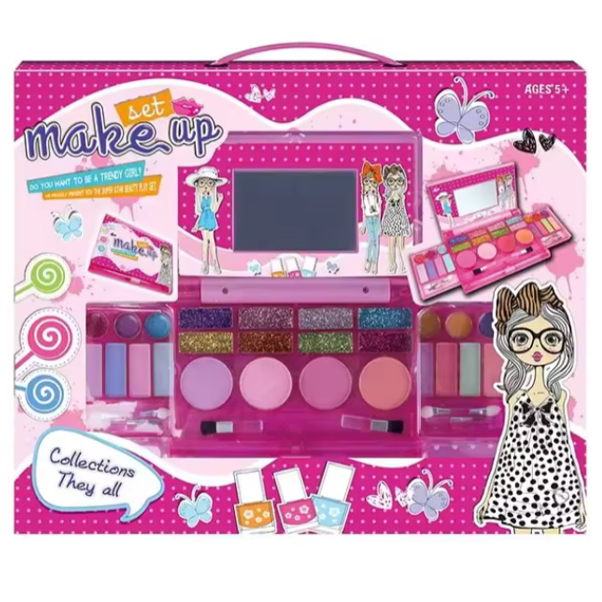 Make Up Set For Princess Pretend Play Makeup Toy Kit