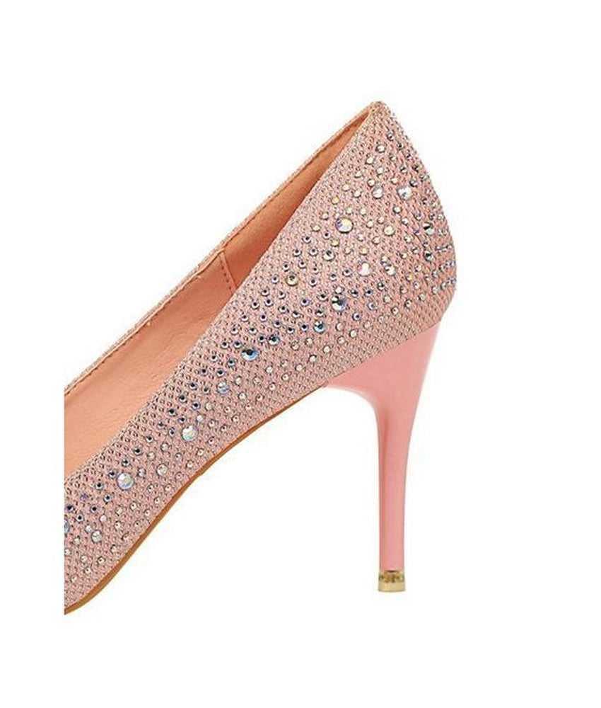 Big Tree - High-Heeled Pointed Party, Wedding or First Date Shoes! Pink