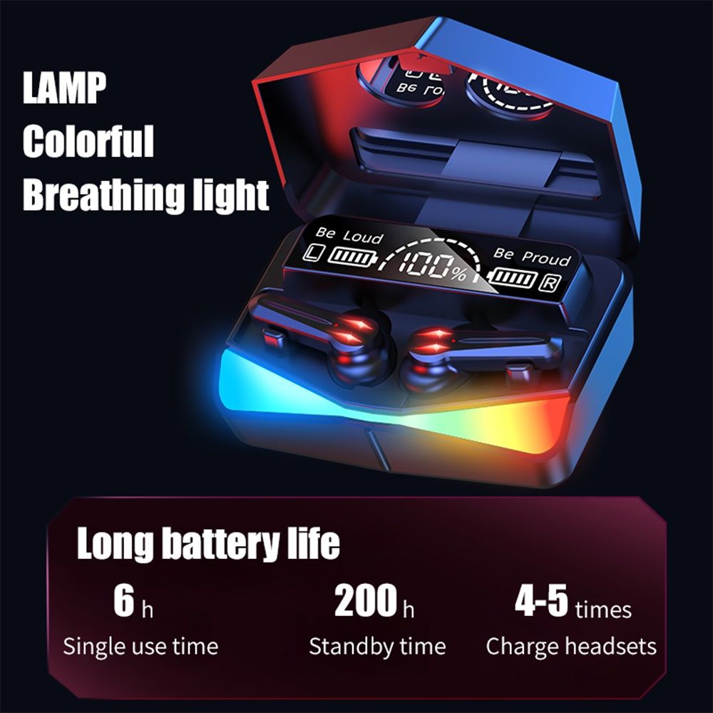 Wireless M28 Earphones with Power Bank - iOS & Android Compatible