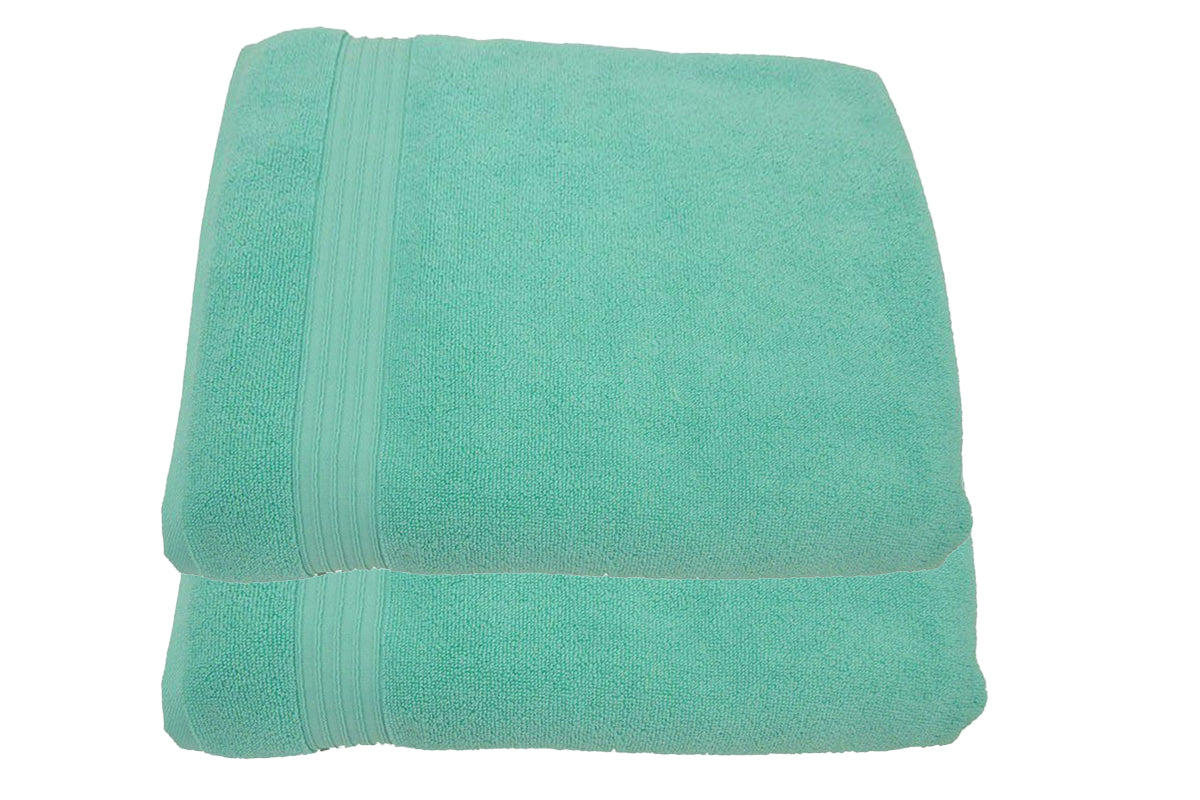 100% Cotton Luxurious Terry Zero Twist 70x130cms Bath Towel - Set of 2
