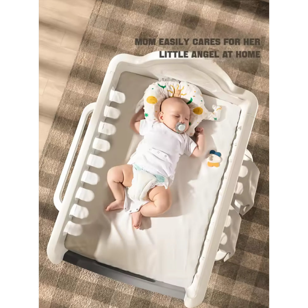 Multi-functional Pull-out Diaper-Changing Table With Storage Box Crib