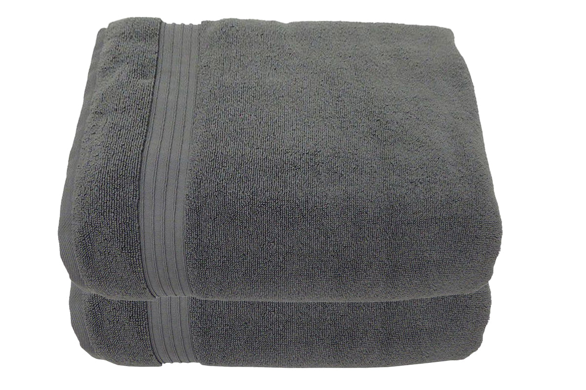 100% Cotton Luxurious Terry Zero Twist 70x130cms Bath Towel - Set of 2