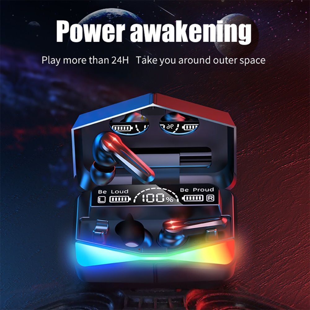 Wireless M28 Earphones with Power Bank - iOS & Android Compatible
