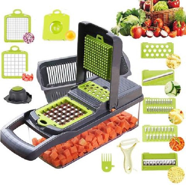 GB 14pcs Vegetable Chopper Slicer Dicer