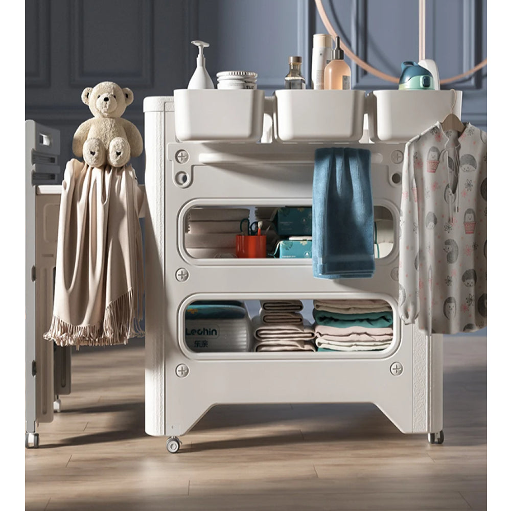 Multi-functional Pull-out Diaper-Changing Table With Storage Box Crib