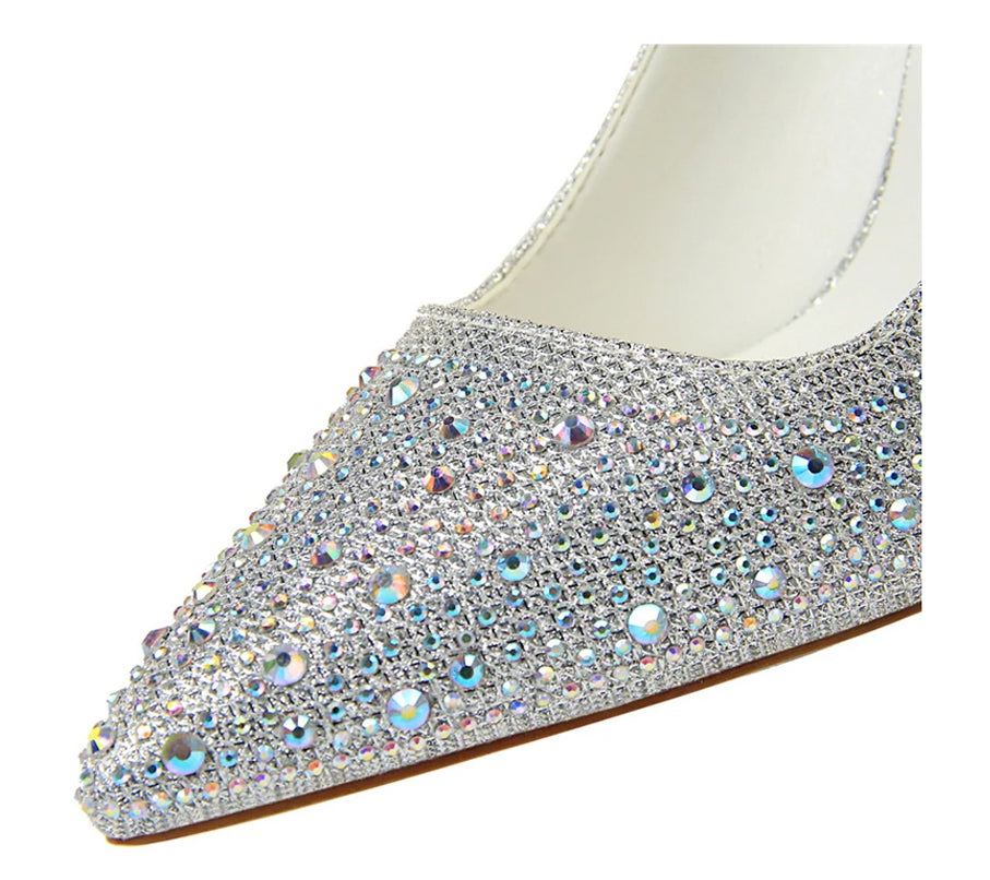 Big Tree - High-Heeled Pointed Party, Wedding or First Date Shoes! White