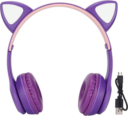 Easy Kids Cat Ear Bluetooth Wireless Headphones