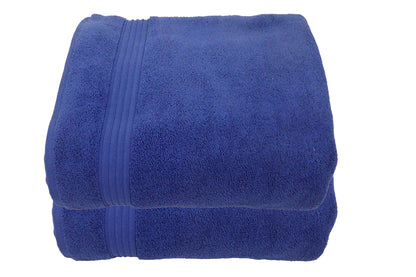 100% Cotton Luxurious Terry Zero Twist 70x130cms Bath Towel - Set of 2