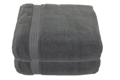 100% Cotton Luxurious Terry Zero Twist 70x130cms Bath Towel - Set of 2