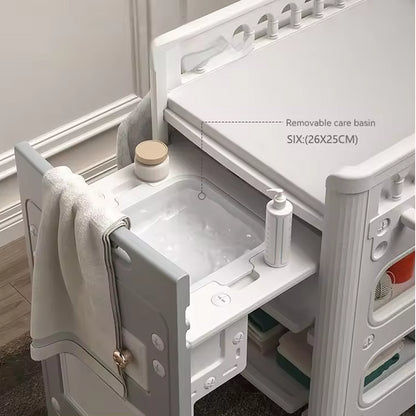 Multi-functional Pull-out Diaper-Changing Table With Storage Box Crib