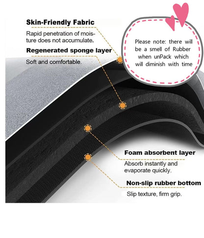 Anti-Fatigue Non-Slip Waterproof 3D Printed Kitchen Rugs Set of 2