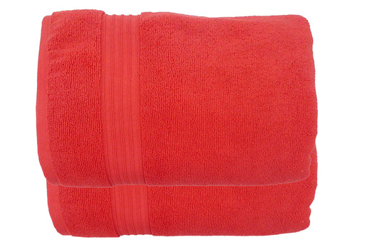100% Cotton Luxurious Terry Zero Twist 70x130cms Bath Towel - Set of 2