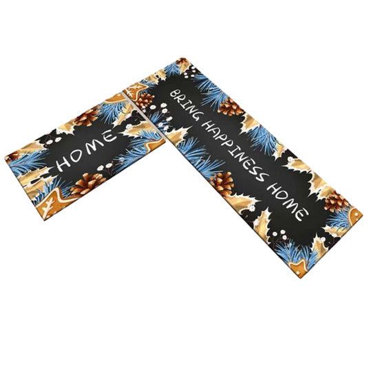 Anti-Fatigue Non-Slip Waterproof 3D Printed Kitchen Rugs Set of 2